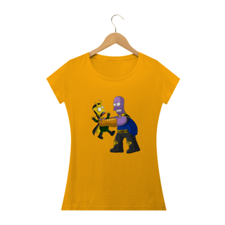 Nome do produto Camiseta Feminina Os Simpsons - Thanos e Loki