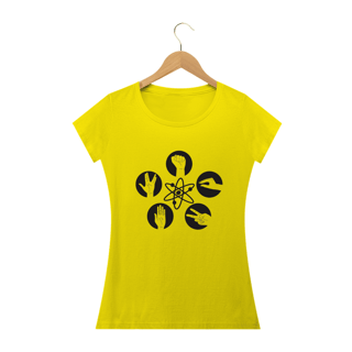 Nome do produto Camiseta Feminina The Biga Bang Theory - Pedra Papel Tesoura Lagarto Spock