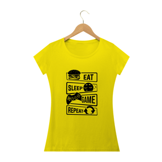 Nome do produto Camiseta Feminina Gamer - Passo a passo