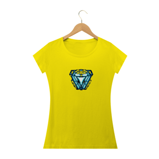 Nome do produto Camiseta Feminina Marvel - Coração Homem de Ferro