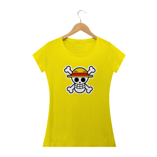 Nome do produto Camiseta Feminina One Piece - Caveira