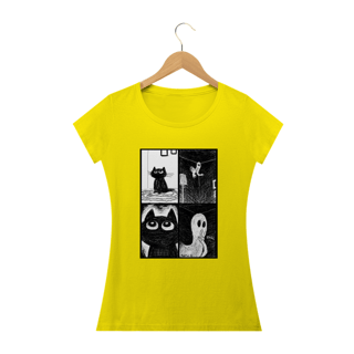 Nome do produto Camiseta Feminina Cats - Ghost Cat