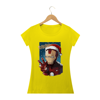 Nome do produto Camiseta Feminina Natal - Homem de Ferro