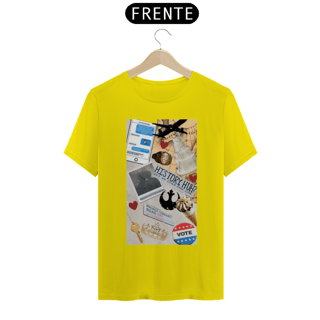 Nome do produto Camiseta Classica Vermelho Branco e Sangue azul  - History