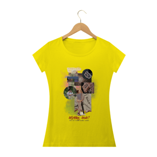 Nome do produto Camiseta Feminina Vermelho Branco e Sangue azul - HUH?