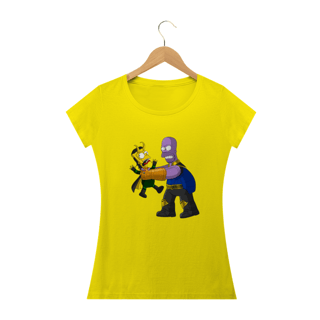 Nome do produto Camiseta Feminina Os Simpsons - Thanos e Loki