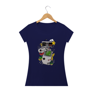 Nome do produto Camiseta Feminina Gamer - Controles