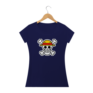Nome do produto Camiseta Feminina One Piece - Caveira