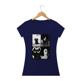 Nome do produto Camiseta Feminina Cats - Ghost Cat
