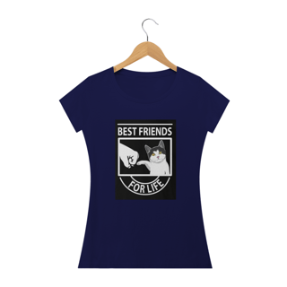 Nome do produto Camiseta Feminina Cats - Best Friends