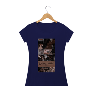 Nome do produto Camiseta Feminina Vermelho Branco e Sangue azul  - History2