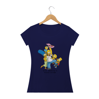 Nome do produto Camiseta Feminina Os Simpsons - Familia2