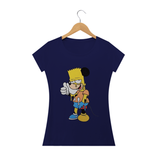 Nome do produto Camiseta Feminina Os Simpsons - Bart Mouse