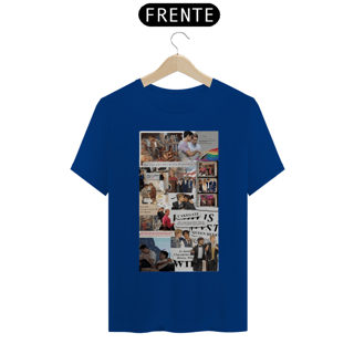 Nome do produto Camiseta Classica Vermelho Branco e Sangue azul 