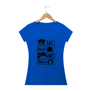 Nome do produto Camiseta Feminina Gamer - Passo a passo