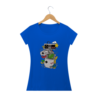 Nome do produto Camiseta Feminina Gamer - Controles