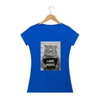 Nome do produto Camiseta Feminina Cats - I Hate People