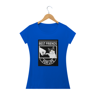 Nome do produto Camiseta Feminina Cats - Best Friends