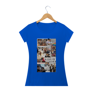 Nome do produto Camiseta Feminina Vermelho Branco e Sangue azul 