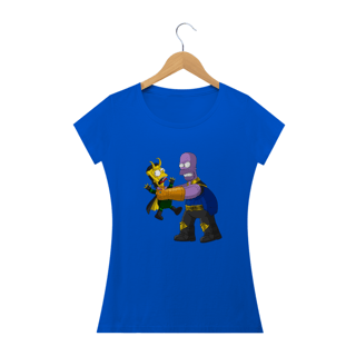 Nome do produto Camiseta Feminina Os Simpsons - Thanos e Loki
