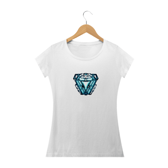 Camiseta Feminina Marvel - Coração Homem de Ferro