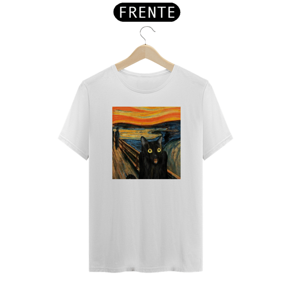Camiseta Classica Cats - Assustado