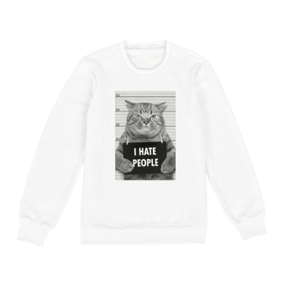 Nome do produto Moletom Cats - I Hate People