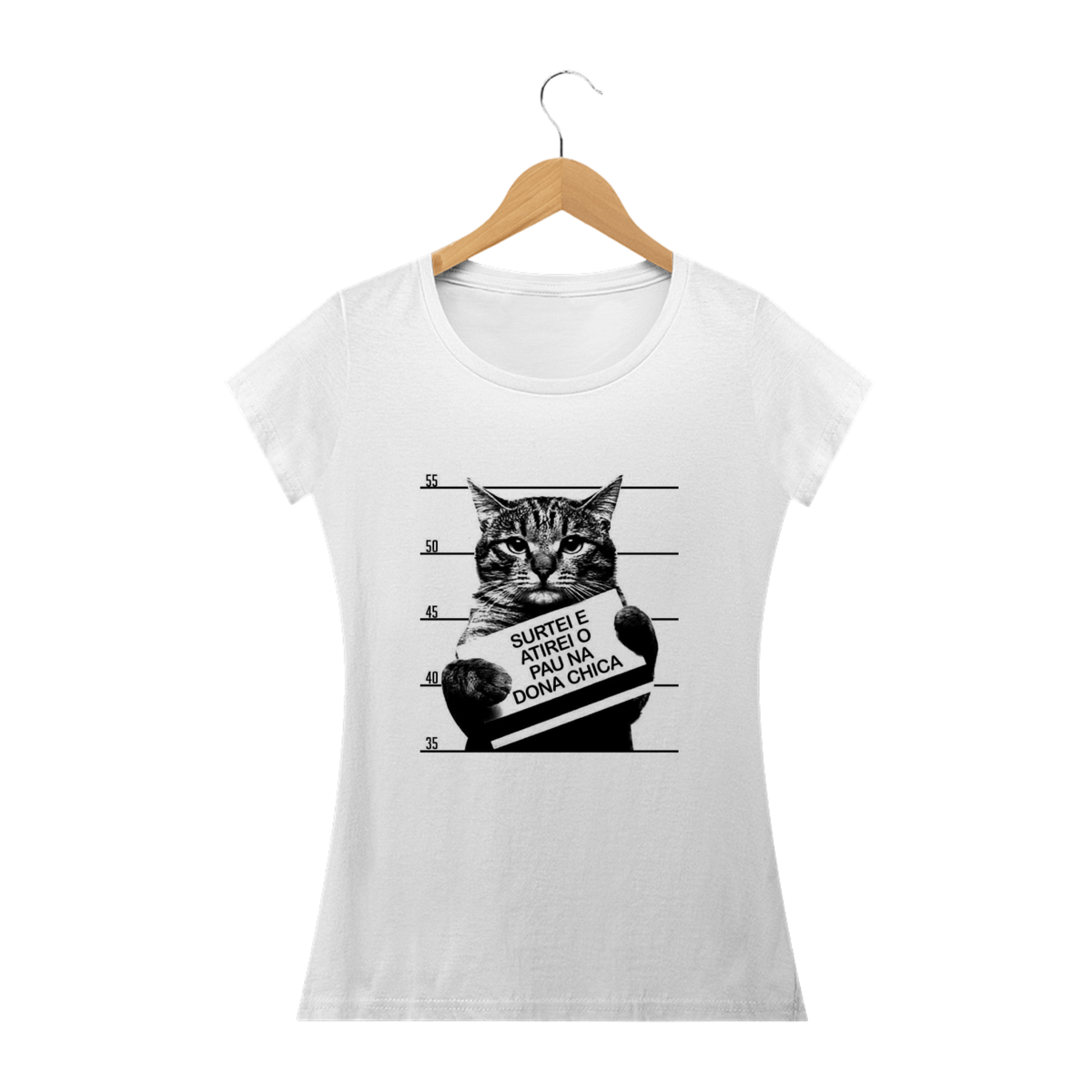 Nome do produto: Camiseta Feminina Cats - Dona Chica
