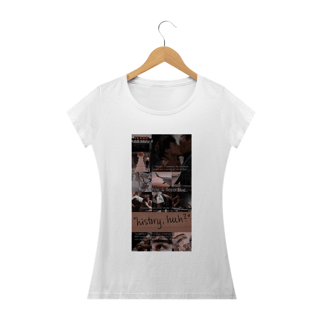 Nome do produto Camiseta Feminina Vermelho Branco e Sangue azul  - History2