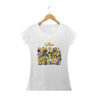 Camiseta Feminina Os Simpsons - Personagens
