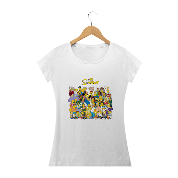 Camiseta Feminina Os Simpsons - Personagens