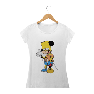 Nome do produto Camiseta Feminina Os Simpsons - Bart Mouse