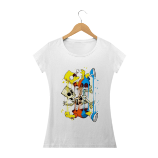 Nome do produto Camiseta Feminina Os Simpsons - Bart Esqueleto