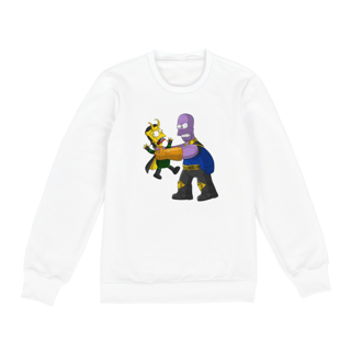 Nome do produto Moletom Os Simpsons - Thanos e Loki