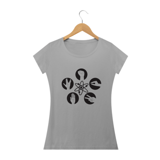 Nome do produto Camiseta Feminina The Biga Bang Theory - Pedra Papel Tesoura Lagarto Spock