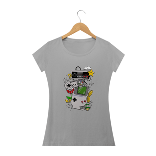 Nome do produto Camiseta Feminina Gamer - Controles