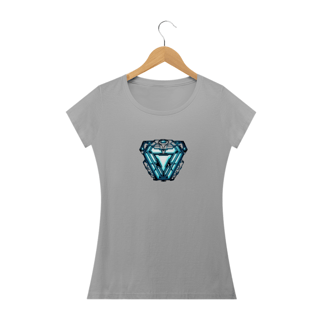 Nome do produto Camiseta Feminina Marvel - Coração Homem de Ferro