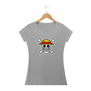 Nome do produto Camiseta Feminina One Piece - Caveira