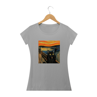 Nome do produto Camiseta Feminina Cats - Assustado