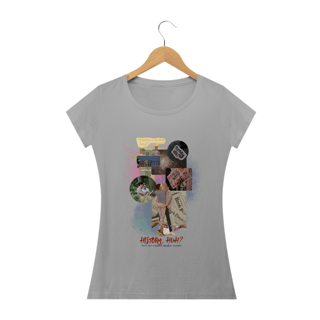 Nome do produto Camiseta Feminina Vermelho Branco e Sangue azul - HUH?