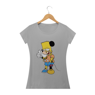 Nome do produto Camiseta Feminina Os Simpsons - Bart Mouse