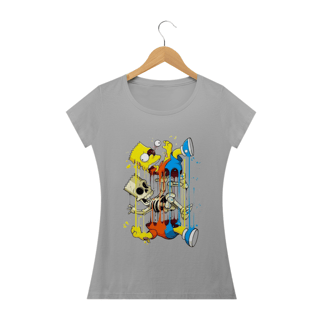 Nome do produto Camiseta Feminina Os Simpsons - Bart Esqueleto