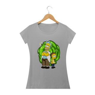 Nome do produto Camiseta Feminina Os Simpsons - Homer and Bart