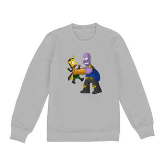 Nome do produto Moletom Os Simpsons - Thanos e Loki