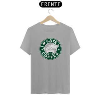 Nome do produto Camiseta Classica Cats - I Love Cats & Coffee
