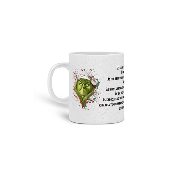Caneca Natal - Agenda Grinch 