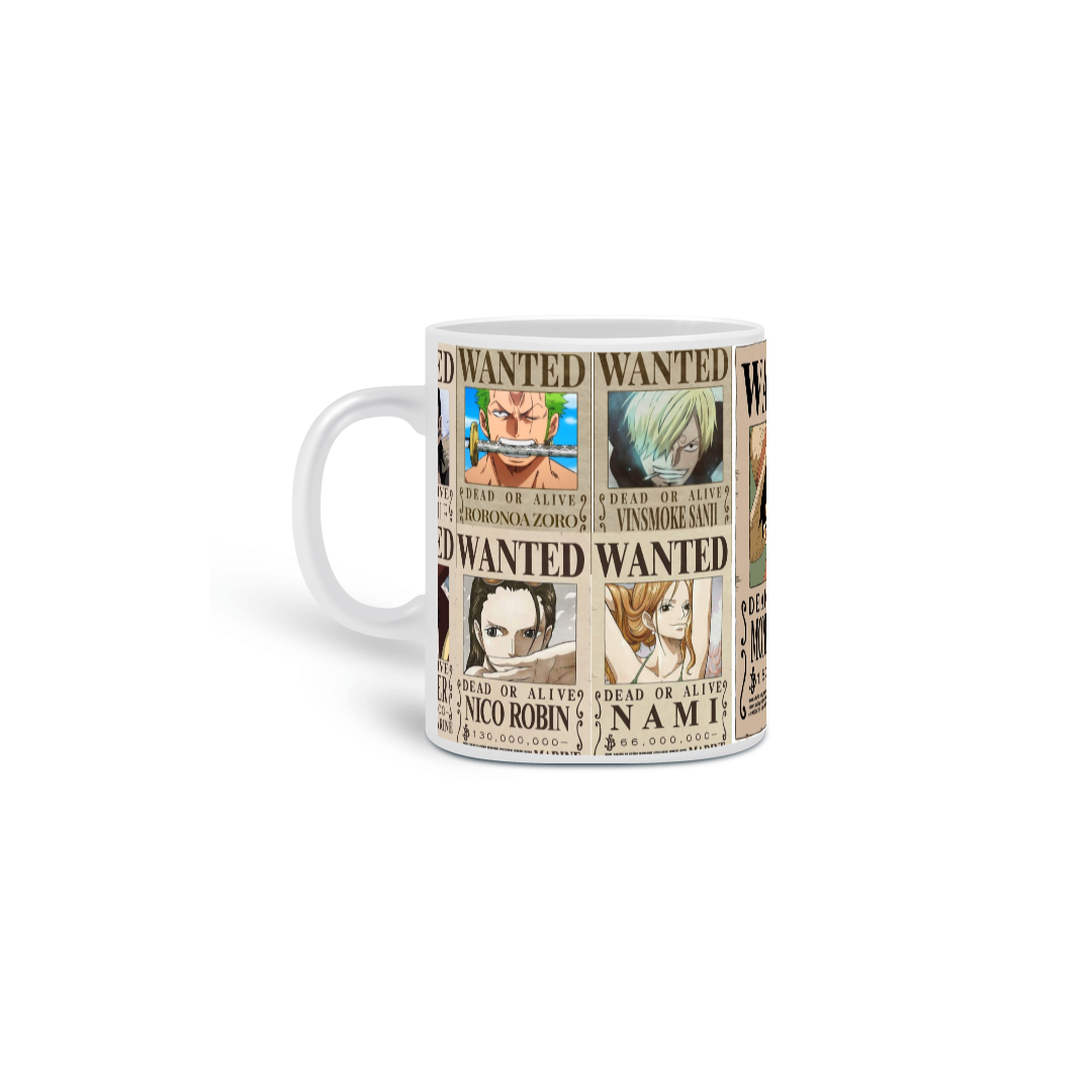 Nome do produto: Caneca One Piece - Wanted