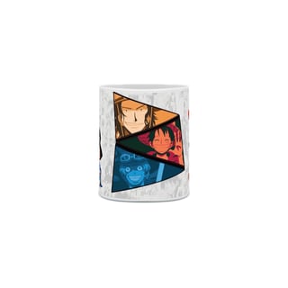 Nome do produto Caneca One Piece - Os tres irmãos (Luffy, Sabo, Ace)