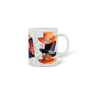 Nome do produto Caneca One Piece - Os tres irmãos (Luffy, Sabo, Ace)