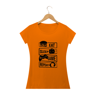 Nome do produto Camiseta Feminina Gamer - Passo a passo